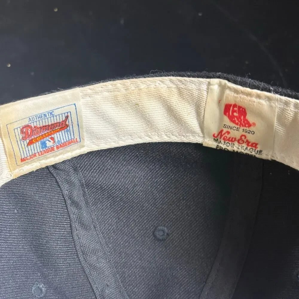 Vintage 90s San Francisco Giants Hat New Era Plain Logo Pro Model 6 3/4 Wool USA